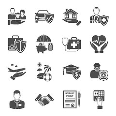 Image showing Insurance Icons Set