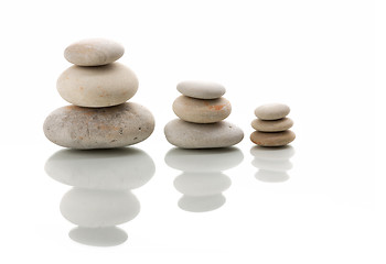 Image showing balancing zen stones isolated