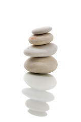 Image showing balancing zen stones isolated