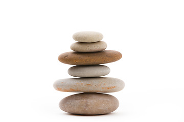 Image showing balancing zen stones isolated