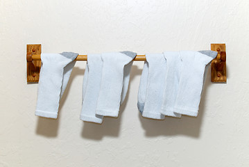 Image showing counting socks one two three