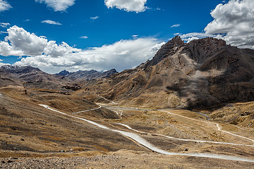Image showing Manali-Leh road in Himalayas