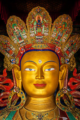 Image showing Maitreya Buddha in Thiksey Gompa