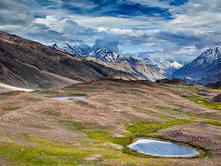 Image showing Small lake in Himalayas