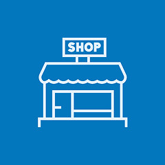 Image showing Shop store line icon.