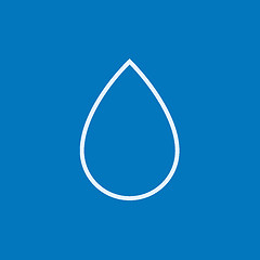 Image showing Water drop line icon.