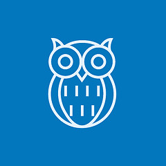 Image showing Owl line icon.