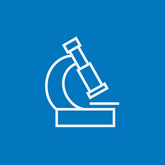 Image showing Microscope line icon.