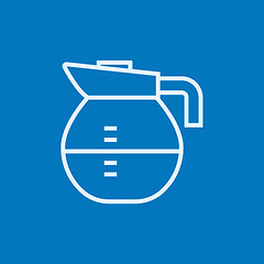 Image showing Carafe line icon.