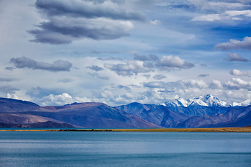 Image showing Lake Tso Moriri in Himalayas. Ladakh, India