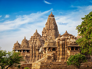 Image showing Famous temples of Khajuraho