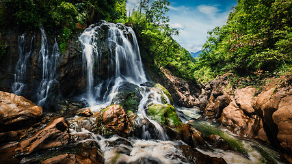 Image showing Cat-Cat waterfall, Vietnam