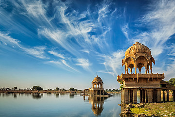 Image showing Indian landmark Gadi Sagar in Rajasthan