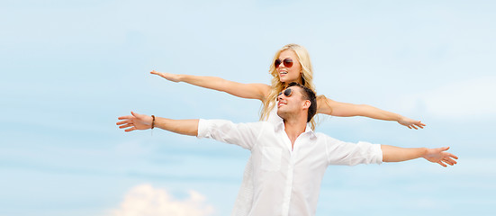 Image showing couple at seaside