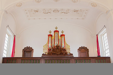 Image showing Interior of a small church