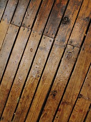 Image showing Wet wood planks - 2