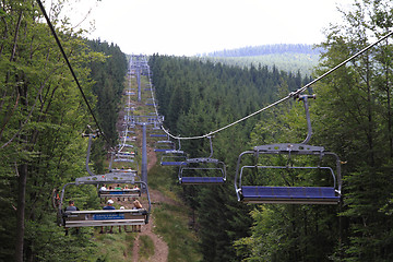 Image showing funicular in jeseniky mountains