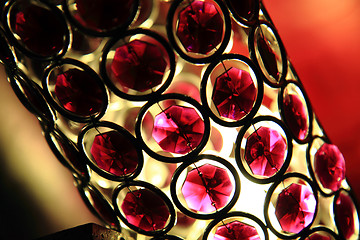 Image showing red glass light