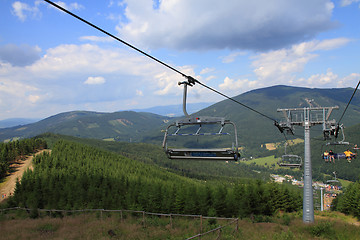 Image showing funicular in jeseniky mountains