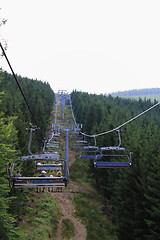 Image showing funicular in jeseniky mountains
