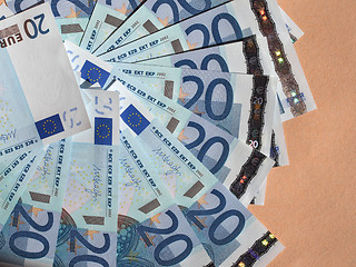 Image showing Twenty Euro notes