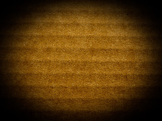 Image showing Brown corrugated cardboard background