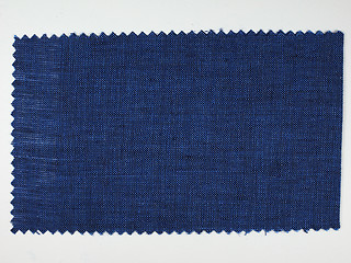 Image showing Blue fabric sample