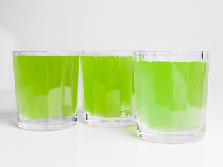 Image showing Green apple juice