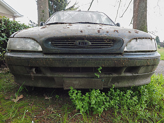 Image showing Abandoned car vehicle