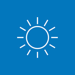 Image showing Sun line icon.