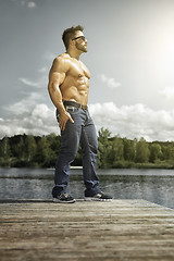 Image showing bodybuilding man