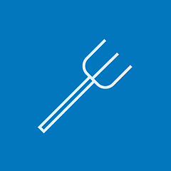 Image showing Pitchfork line icon.