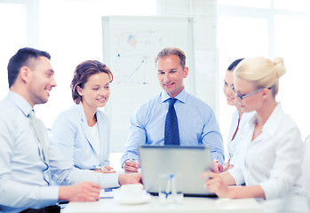 Image showing business team having meeting in office