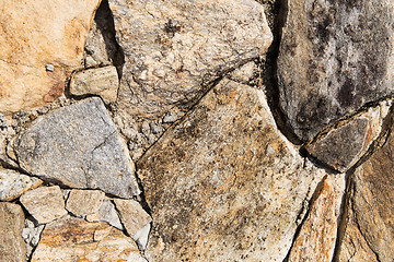 Image showing close up of rock texture outdoors