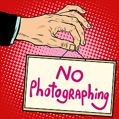 Image showing Hand sign no photorgaphing