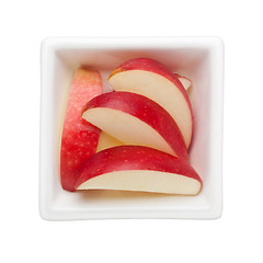 Image showing Sliced red apple