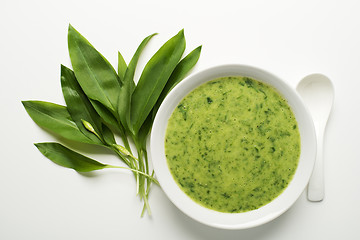 Image showing Green soup