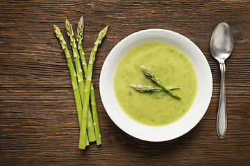 Image showing Asparagus soup