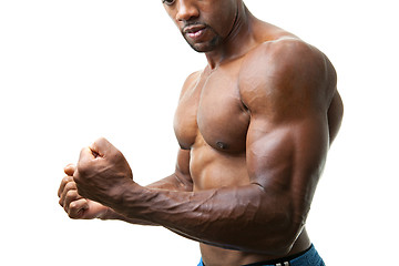 Image showing Muscular Man Flexing