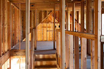 Image showing Unfinished Home Framing Interior