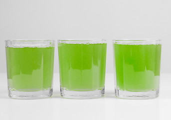 Image showing Green apple juice