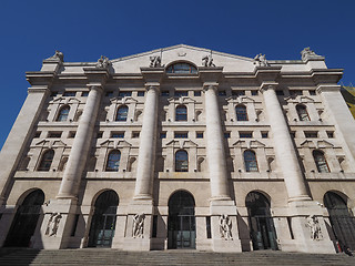 Image showing Milan stock exchange in Milan