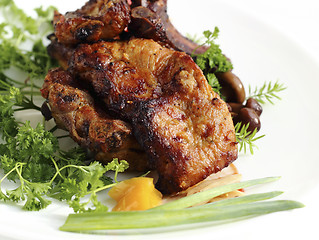 Image showing Marinated fried pork