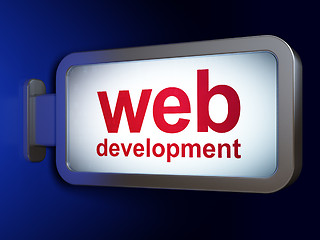 Image showing Web design concept: Web Development on billboard background