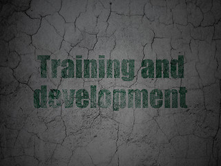 Image showing Studying concept: Training and Development on grunge wall background