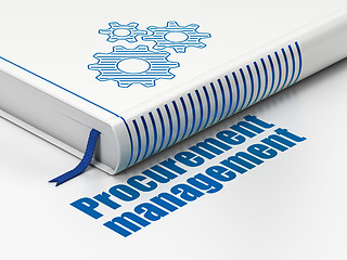 Image showing Finance concept: book Gears, Procurement Management on white background