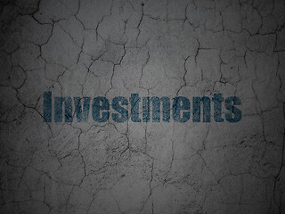 Image showing Banking concept: Investments on grunge wall background