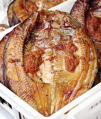 Image showing Hot smoked fish