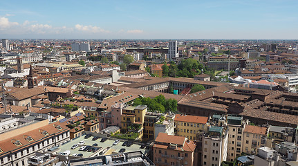 Image showing Aerial view of Milan, Italy