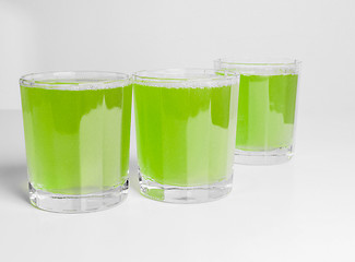 Image showing Green apple juice